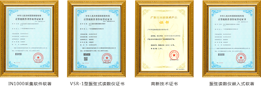 固定式測斜儀榮譽(yù)資質(zhì)